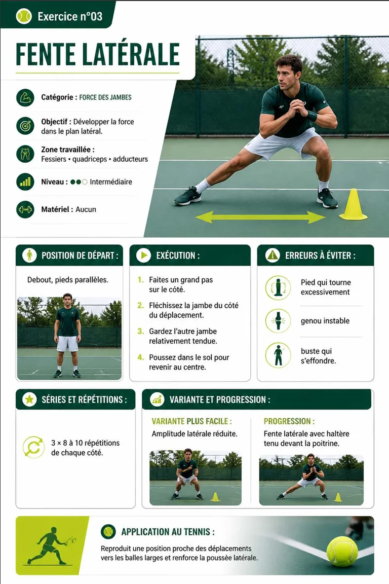 Page illustrée du guide de tennis 3