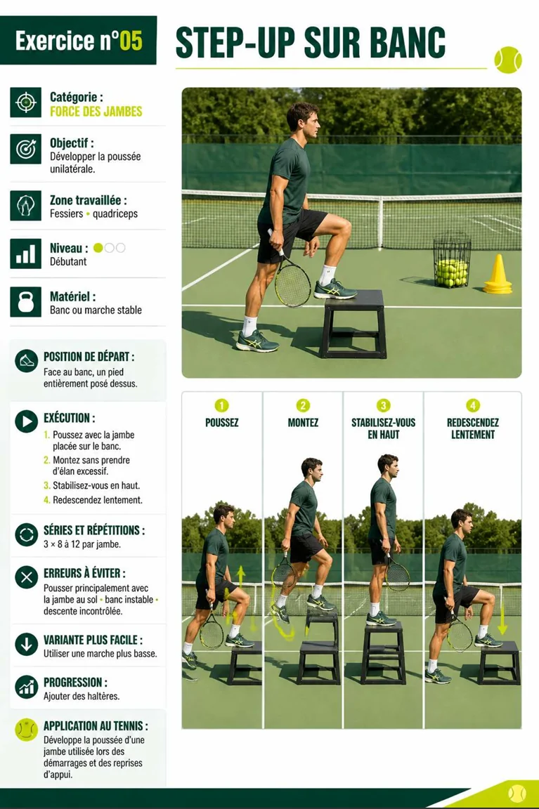 Page illustrée du guide de tennis 4